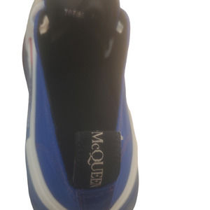 Alexander Mcqueen Mens Shoes Tread Slick Lace Up Sneakers Black 9M